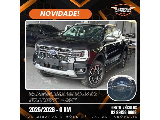 FORD RANGER 3.0 V6 TURBO DIESEL CD LIMITED 4X4 AUTOMÁTICO FORD RANGER 3.0 V6 TURBO DIESEL CD LIMITED 4X4 AUTOMÁTICO